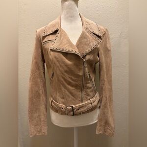 Bebe Suede Biker Jacket - New With Tags